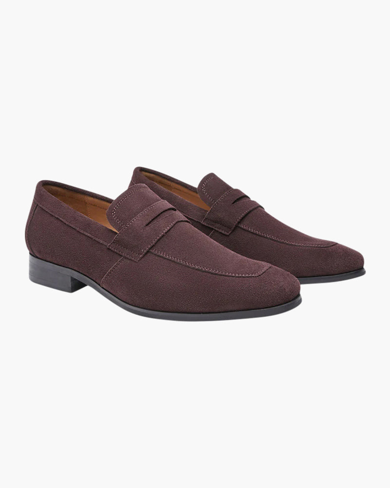 Variant image for Herre Loafers Brun Suede Slip-ons Elegant Klassisk Design Komfortabel Fuld Lædersål-10