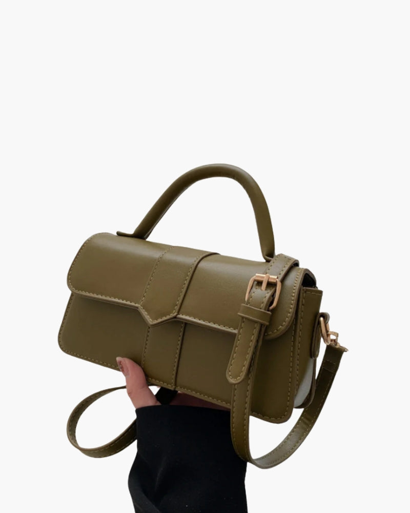 Dame Håndtaske Sort Læder Elegant Klassisk Design Rummelig Til Hverdag Og Fest-4