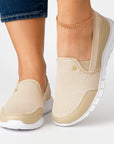 Kvinders Diabetessko Ekstra-Brede Sorte Åndbare Materialer Slip-On Komfortabel Design