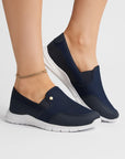 Kvinders Diabetessko Ekstra-Brede Sorte Åndbare Materialer Slip-On Komfortabel Design