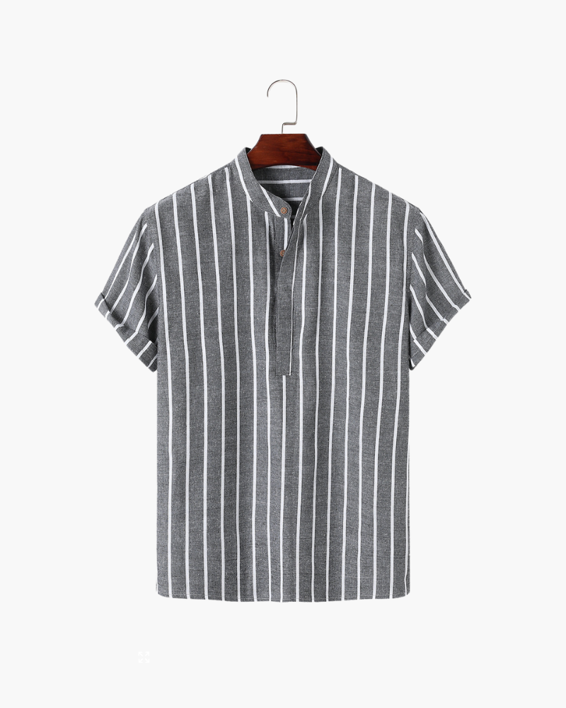 Herre Polo Shirt Navy Organisk Katoen Casual Korte Ærmer Sejlerkrave Poloshirt til Mænd-5