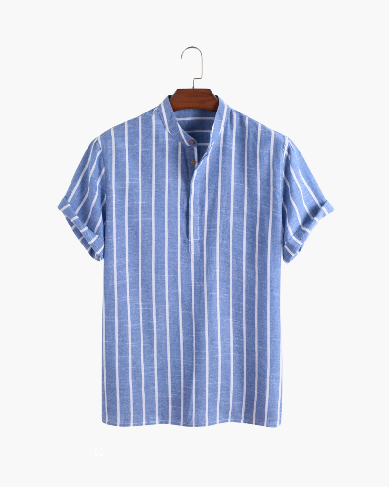 Variant image for Herre Polo Shirt Navy Organisk Katoen Casual Korte Ærmer Sejlerkrave Poloshirt til Mænd-1