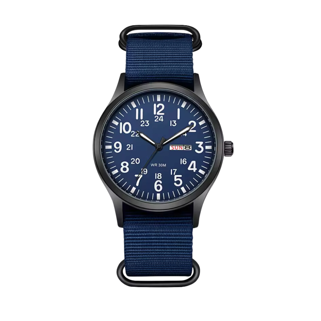 Variant image for Herreur 42mm Sort Tekstil Vandafvisende Kvalitet Casual Sporty Design-3