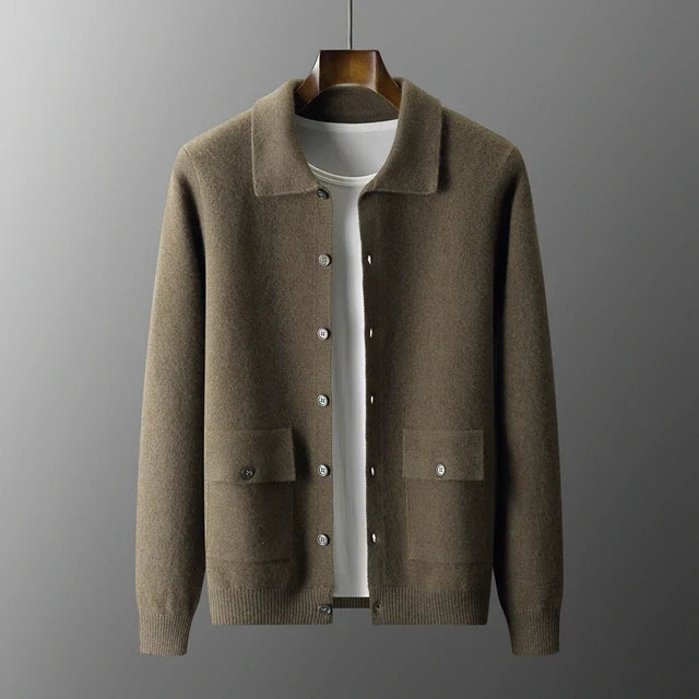 Variant image for Herre Vest Grå 100% Kasjmier Tæt Strik Komfortabel Til Mænd Casual Stil-2