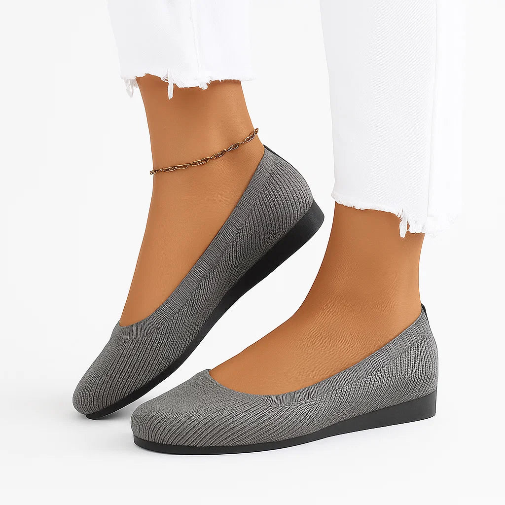 Lone | Damer Slip-on Sko Hvid Ortopædisk Letvægts Ergonomisk Komfort Med Skridsikker Sål